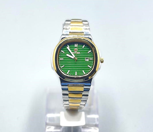 MEN'S UNISEX QUARTZ WATCH WITH CHAIN STRAP WATER RESISTENCE CHRONOGRAPH