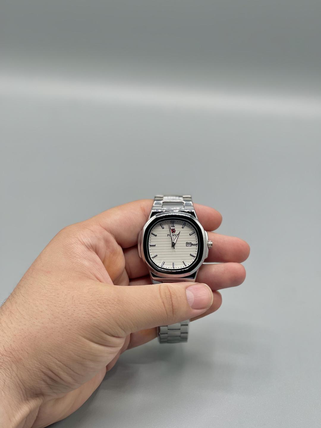 MEN'S UNISEX QUARTZ WATCH WITH CHAIN STRAP WATER RESISTENCE CHRONOGRAPH