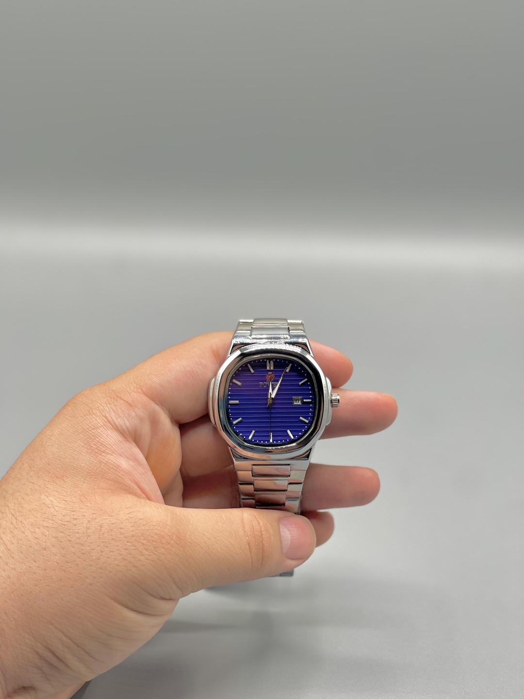 MEN'S UNISEX QUARTZ WATCH WITH CHAIN STRAP WATER RESISTENCE CHRONOGRAPH