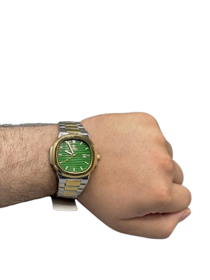 MEN'S UNISEX QUARTZ WATCH WITH CHAIN STRAP WATER RESISTENCE CHRONOGRAPH