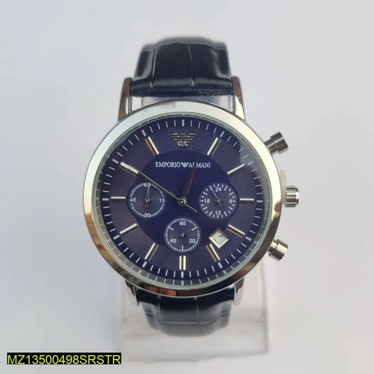 Modern Silver Black Men's Semi Formal Analogue Watch